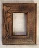 Cornice per Foto in Legno Intagliata a Mano con Cuori | Cornice per Foto Rustica Vintage