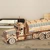 3D Wooden Puzzles Fuel Truck Model Building Block Kits Assembly Jigsaw Toy Gift for Children Adult Truck Model Decoration Gift