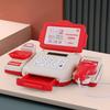 Kassenspielzeug mit Scanner, Taschenrechner, pädagogisches Kassen-Spielzeugset, tragbar, Rollenspiel, Einkaufsspielzeug für Kinder, interaktives Lernen