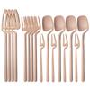 16Pcs/Set Black Matte Dinnerware 304 Stainless Steel Cutlery Set Knives Fruit Fork Spoons Dinner Set Kitchen Flatware Tableware