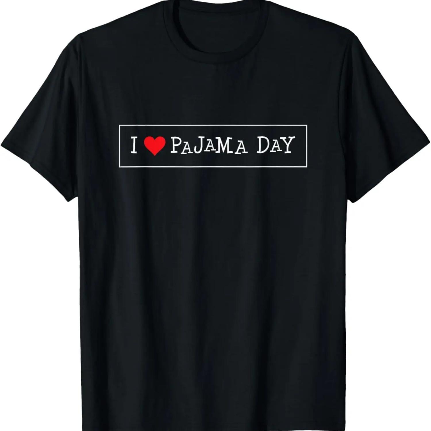 

I Heart Love Pajama Day T Shirt S чёрный
