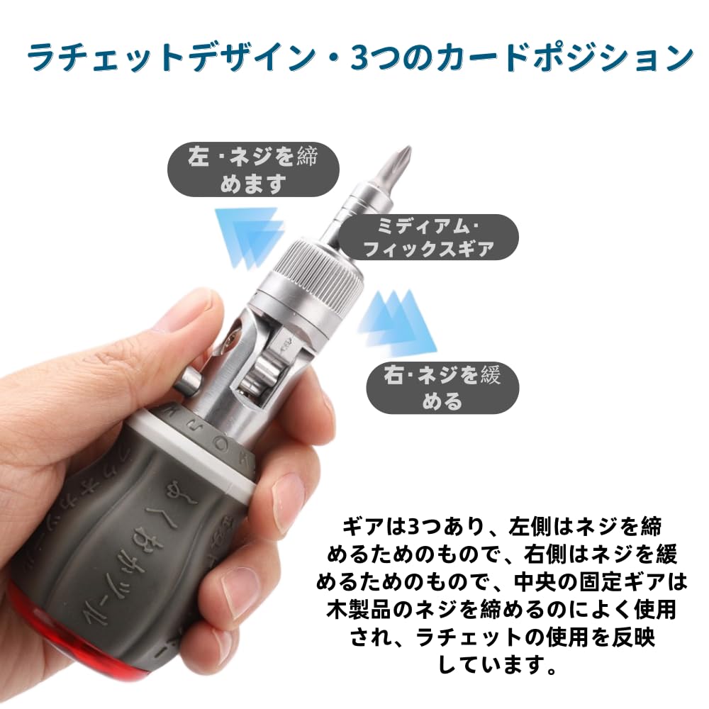 Ratchet Screwdriver Portable Household Ratchet Screwdriver Set for Electronics and Laptops 8-in-1 Set, Multipurpose, 180° Rotation, Repair, Cameras,