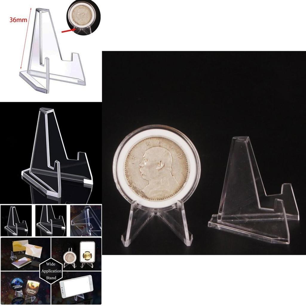 Mini Acrylic Coin Display Rack Transparent Stand For Showcasing Commemorative Coins And Art Pieces