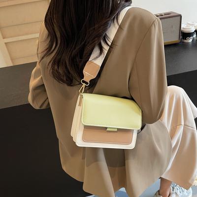 Fashion Brand Women's Small Crossbody Bag Lightweight PU Leather Messenger Bag Flap Handbag Purse Summer Travel Bag for Female