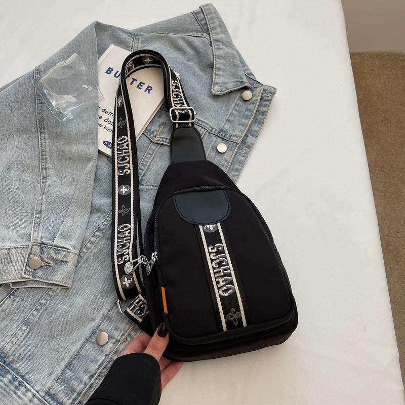 Women's Chest Bag Solid Color Shoulder Crossbody Bag