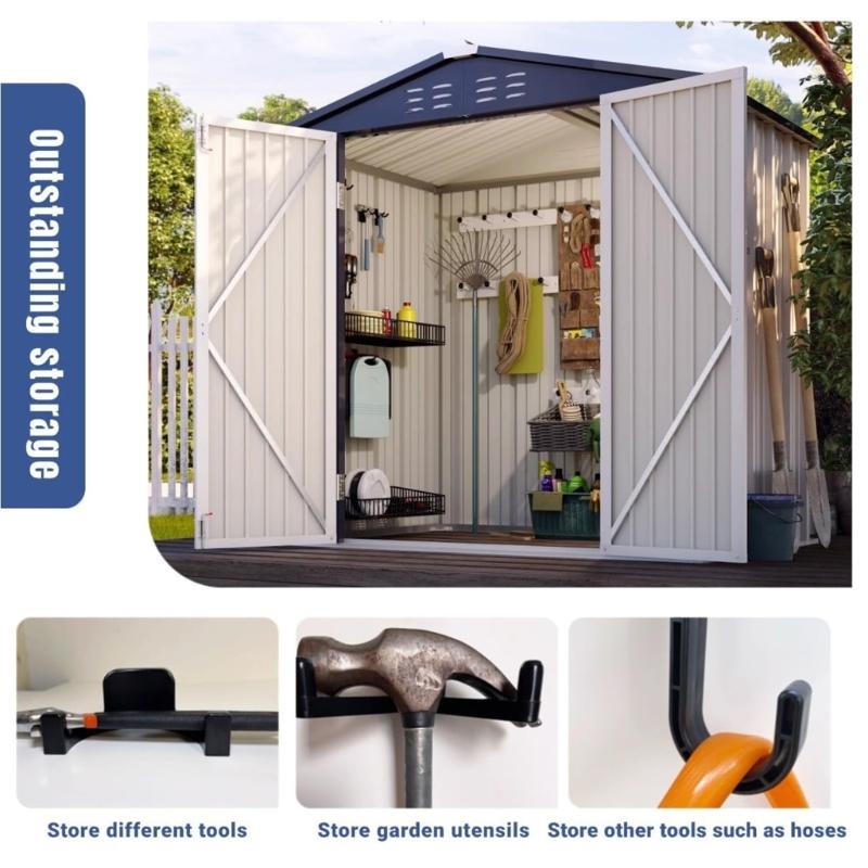 3 Pieces Multi Purpose Garage Hooks For Hanging Tools Ladders Hoses Trimmers Practical Shed Accessories Hangers