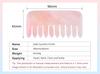 2025 New Design Ellipse Pink Crystal Massage Comb Portable Salon-Ready Small Fashion Hair Accessories for Women Home Water