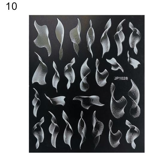 Экологичные наклейки для ногтей, долговечные наклейки для дизайна ногтей, наклейки 10