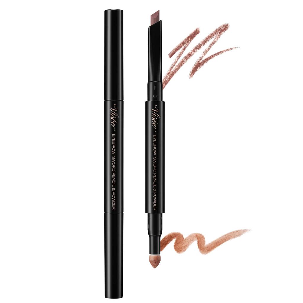 Visee Eyebrow Sword Pencil & Powder [All 3 Colors] 0.59g - Long-lasting Dual-ended Brow Tool