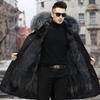 Winter removable liner men's clothing medium and long imitation fur integrated warm imitation fur jacket men's clothing