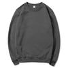 Sudadera con capucha casual deportiva unisex de cuello redondo con terciopelo interior, mangas largas, color liso, jersey de Hip Hop