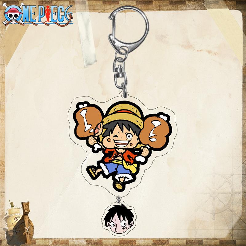 One Piece Luffy Acrylic Keychain - Chopper, Zoro, Anime/Manga, 2D Acrylic Keychain/Cartoon Keychain Gift
