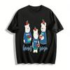 Harvest Season Apple Bear Print T-shirt Cute Cartoon Animal Graphic Tee for Kids Casual Daily Wear Pure Cotton T-shirt