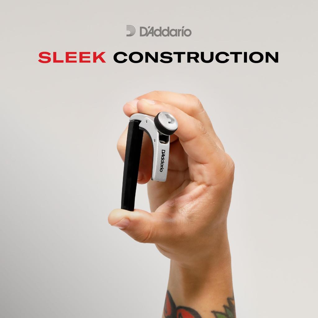 NS Ukulele Capo Pro Lightweight Aluminum Capo for Ukulele D'Addario PW-CP-12,