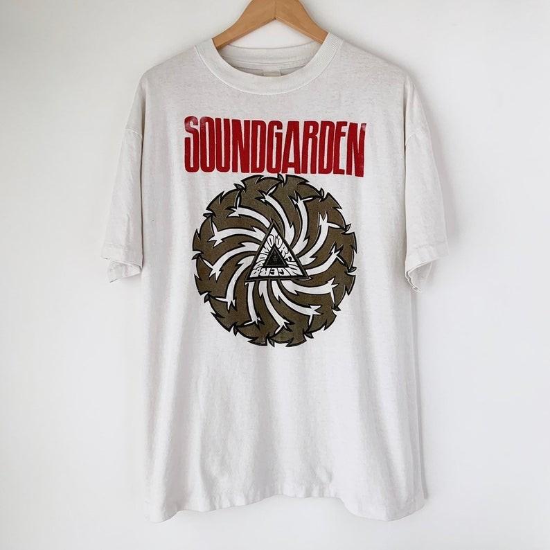 Soundgarden Badmotorfinger Vintage White Unisex Cotton TShirt S2XL Unisex T-Shirt XXXXL