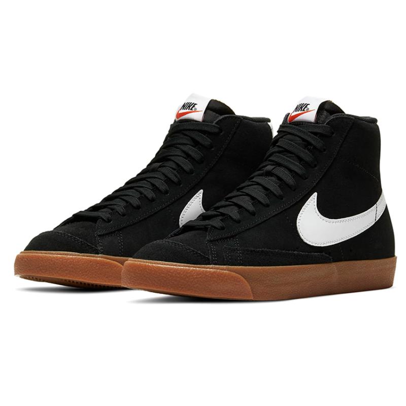 Nike Blazer Mid 77 Black White Gum Women's Sneakers Skateboard Shoes DB5461-001