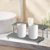 Bathroom Sink Organizer Tidy Container 2 Tier Decorative Fast Drying Tray