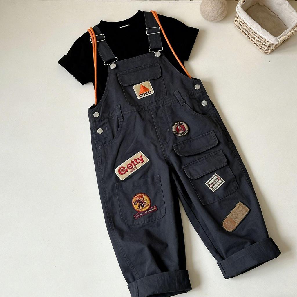 Stylové letní overaly pro chlapce a dívky - 2026 Trendy Street Style Dlouhé kalhoty pro starší děti