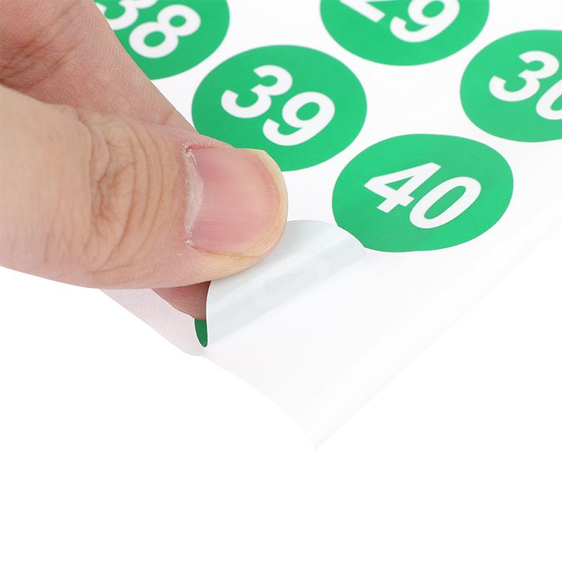 4 arkusze 2,54 cm Naklejki Cyfrowe 1-200 Kolejne Numery Samoprzylepne Etykiety DIY Butelki do Lakieru do Paznokci Zastawa Stołowa Dekoracje do Scrapbookingu