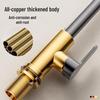 TLXT Full Copper Kitchen Faucet with Pull-Out Sprayer