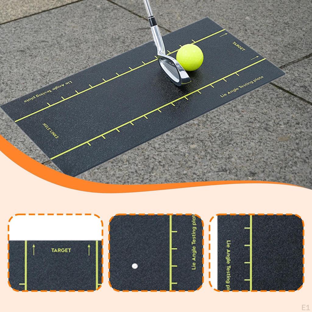 Golf Club Lie Fitting Board Swing Training Aid,Professional,Practice Equipment Path Indicator