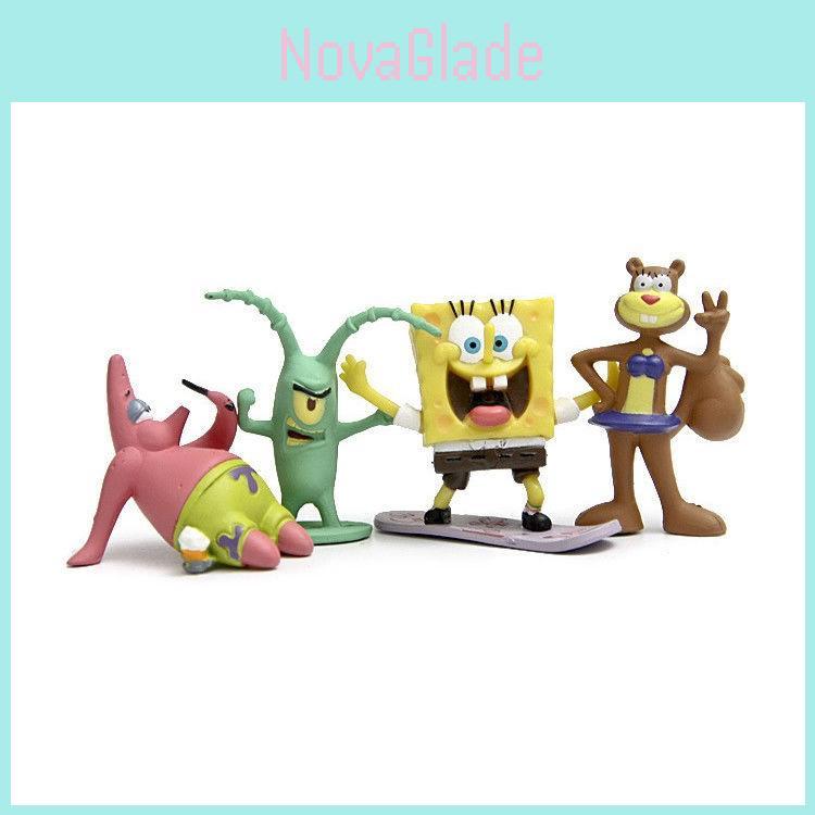 Spongebob Squarepants Patrick Star Squidward Pvc Figure Toy Set For Children 8pcs/lot