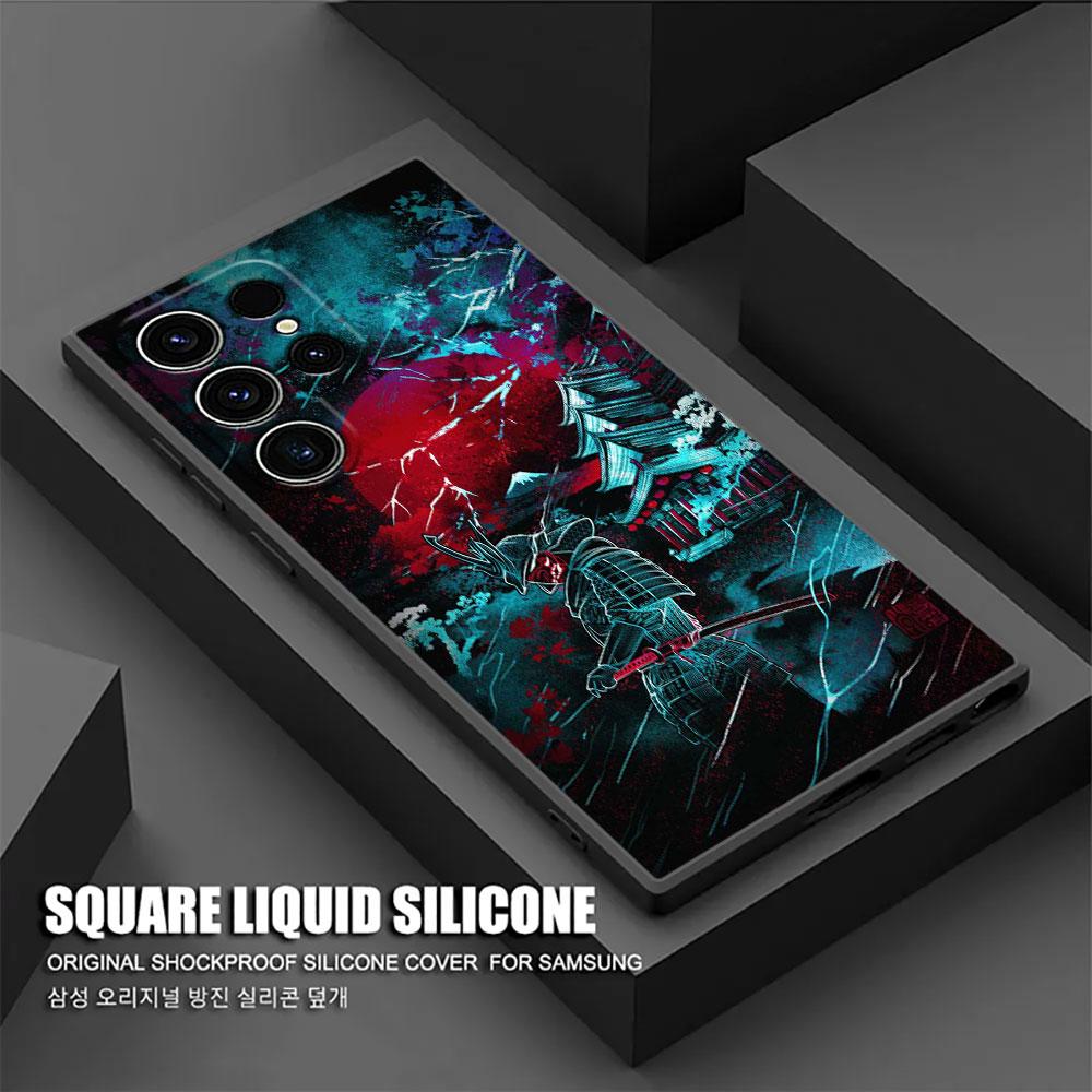 Japanese Art Samurai Ninja S26Ultra Case For Samsung Galaxy S26 S25 S24 S23 S20 S21 FE S22 Ultra Plus 5G Cases Soft Phone Cover