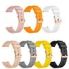 20mm Silicone Strap For Samsung Galaxy Watch7 6 5 4 40 44mm Wristband Active 2 40 44mm Classic 42 46mm Rose Gold Buckle Bracelet