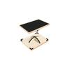 BKJANYO Wooden Balance Board for Adults, Core Training, Exercise Equipment for Home Training, Cardio, and Indoor Use (Black)