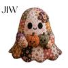 Handgefertigte Geistpuppen-Zubehör Halloween Patchwork-Set, Niedliches DIY-Nähset mit vorgeschnittenen skurrilen Bastelstoffen, Herbst-Feiertags-Bastelset für