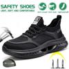 Men's Lightweight Steel Toe Safety Work Shoes - Anti-Smash, Anti-Puncture, All-Season Comfort