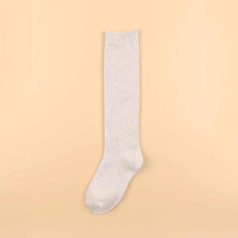 

Women s Terry Calf Socks - Thick, Warm Knee-Highs for Autumn & Winter светло-серый