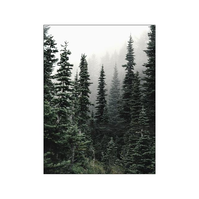 Moderne natuur landschap foto canvas schilderij muur kunst winterlandschap bos herten poster en print voor thuis muur decor foto