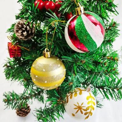 6 Stück 6cm Transparente Schnee Weihnachtskugeln Anhänger zur Weihnachtsbaumdekoration Klare Kugeln Hängende Ornamente Weihnachten Navidad