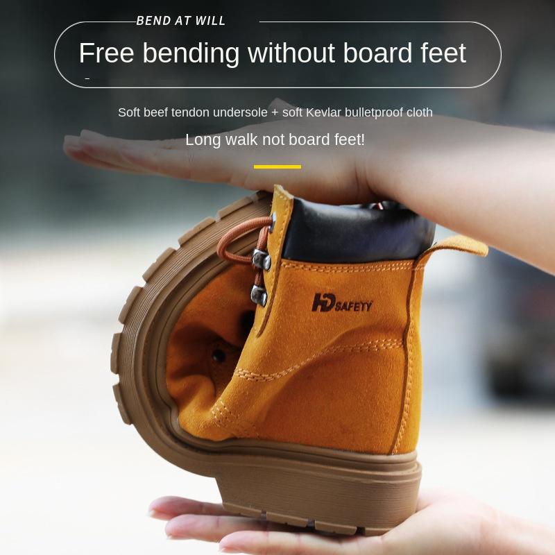 Labor Shoes Men's Steel Baotou Anti-smashing and Stab-proof Safety Shoes, Electric Welding Insulating Shoes, Protective Shoes