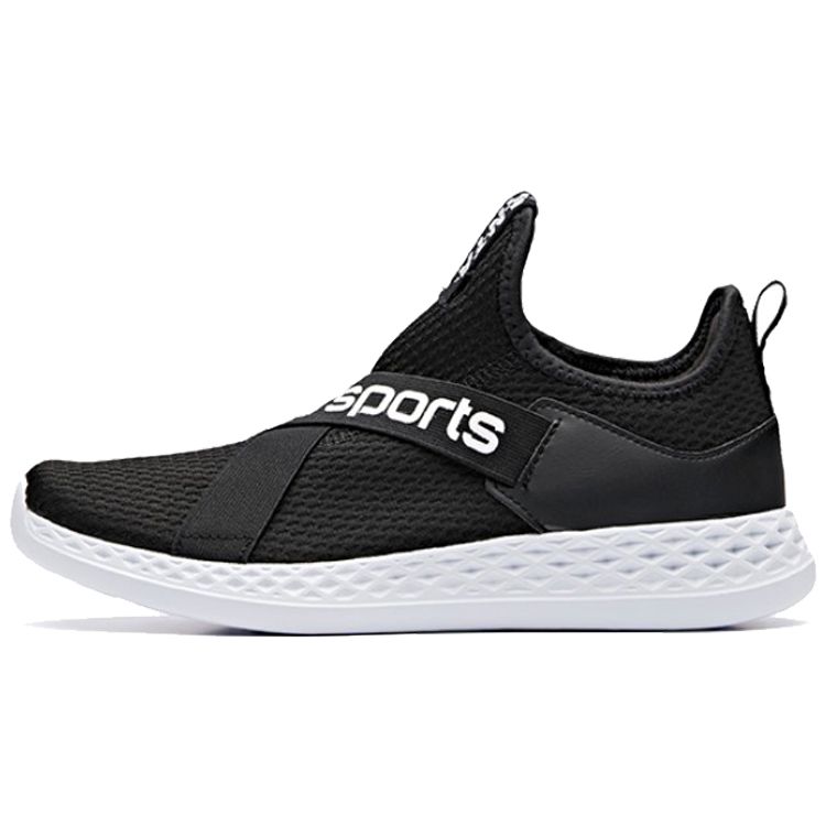 

Anta Basic Low Top Running Shoes Women sneaker Black White 92918850-4 35.5