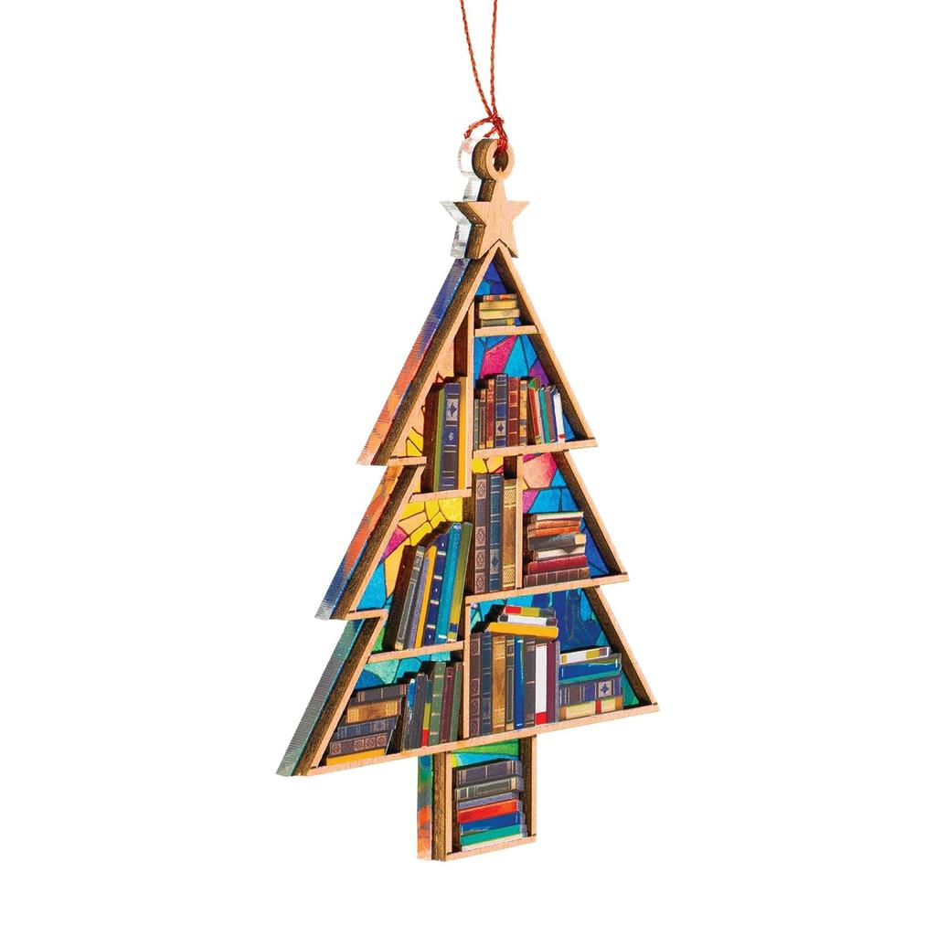 Book-Themed Decoration High-Quality Christmas Tree Decoration Christmas Ornament Vibrant Acrylic Book Ornament For Bookshelf