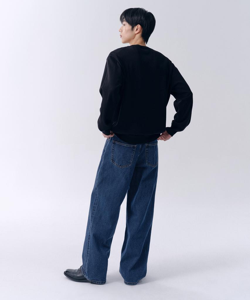 MUSINSA STANDARD Wide Denim Pants [Medium Indigo]