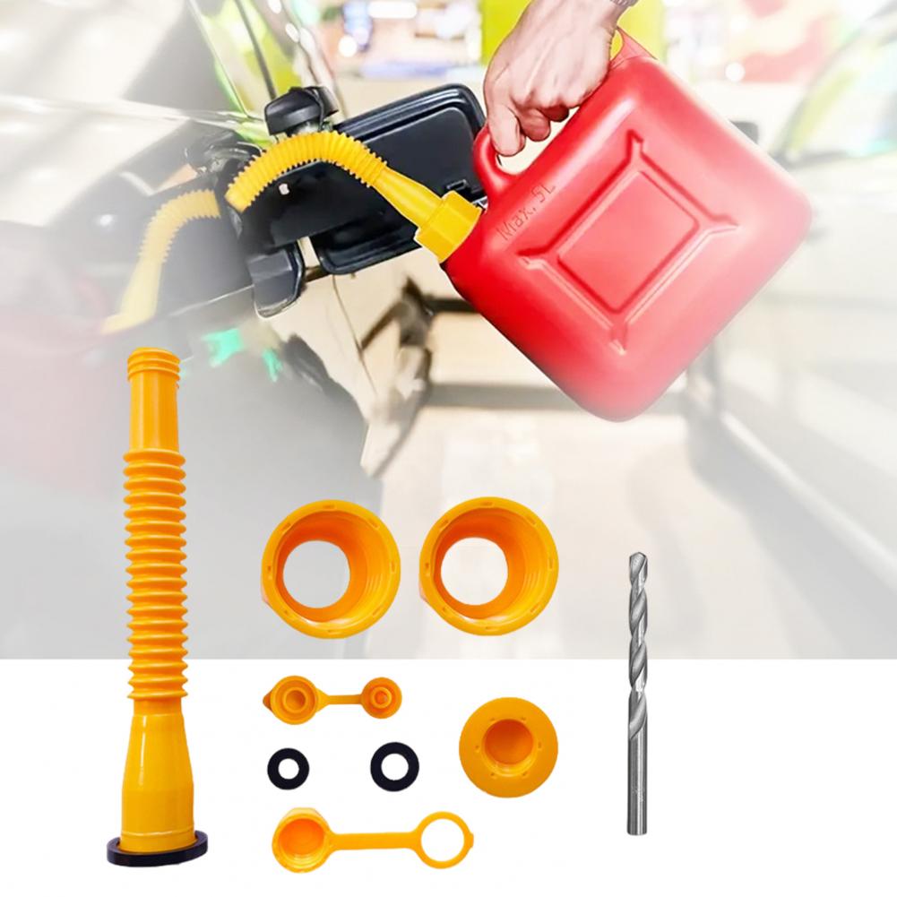 Enhanced Compatibility Hose Gas Spout Kit with Flexible Nozzle Leak Hose Universal Replacement Set for Easy Installation Fuel
