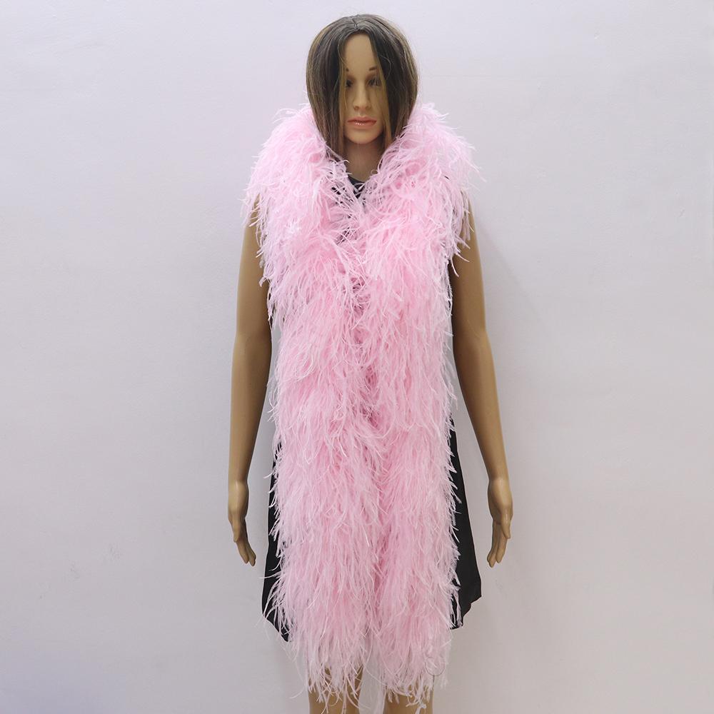 DIY 10-lagige weiße extra volle Straußenfederboa für Accessoires und Modedesign Cosplay Halloween-Kostüm Burlesque Tanz & Bühne