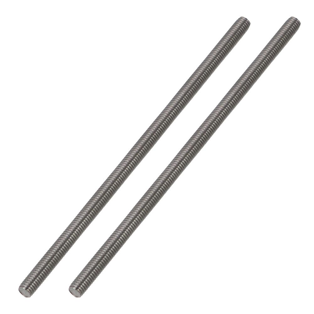 2PCS 0.8mm Thread Pitch Long Threaded Screw 304 Stainless Steel Rods Bar Studs  U-bolts
