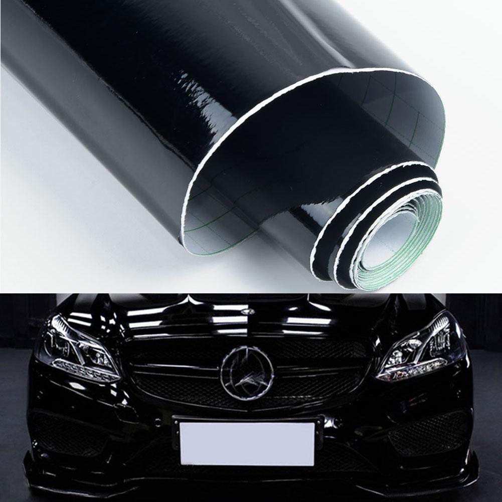 Gloss Black Car Vinyl Film Wrap Sticker Decal Interior Decoration Car Paint Film