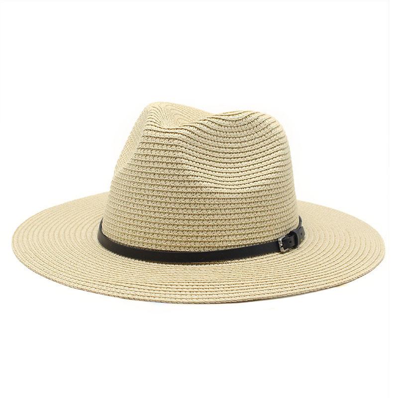 Summer Foldable Wide Brim Straw Hat For Men And Women With Sun Protection And Breathable Design For Beach And Outdoor Activities