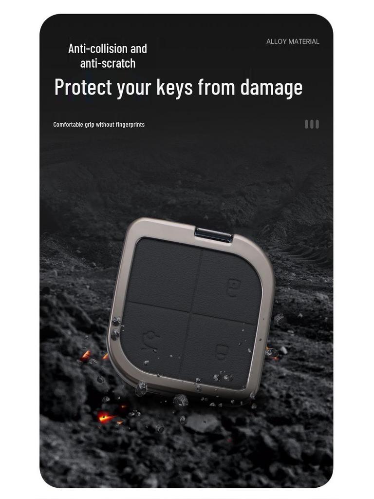 Lynk&Co 08 2023 Schlüsselhülle: High-End Metallgehäuse mit Lederschnalle