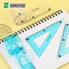 Foldable & Bendable Ruler Set - 4 Pieces, 20cm Student Stationery with Triangle and Creative Wave Ruler