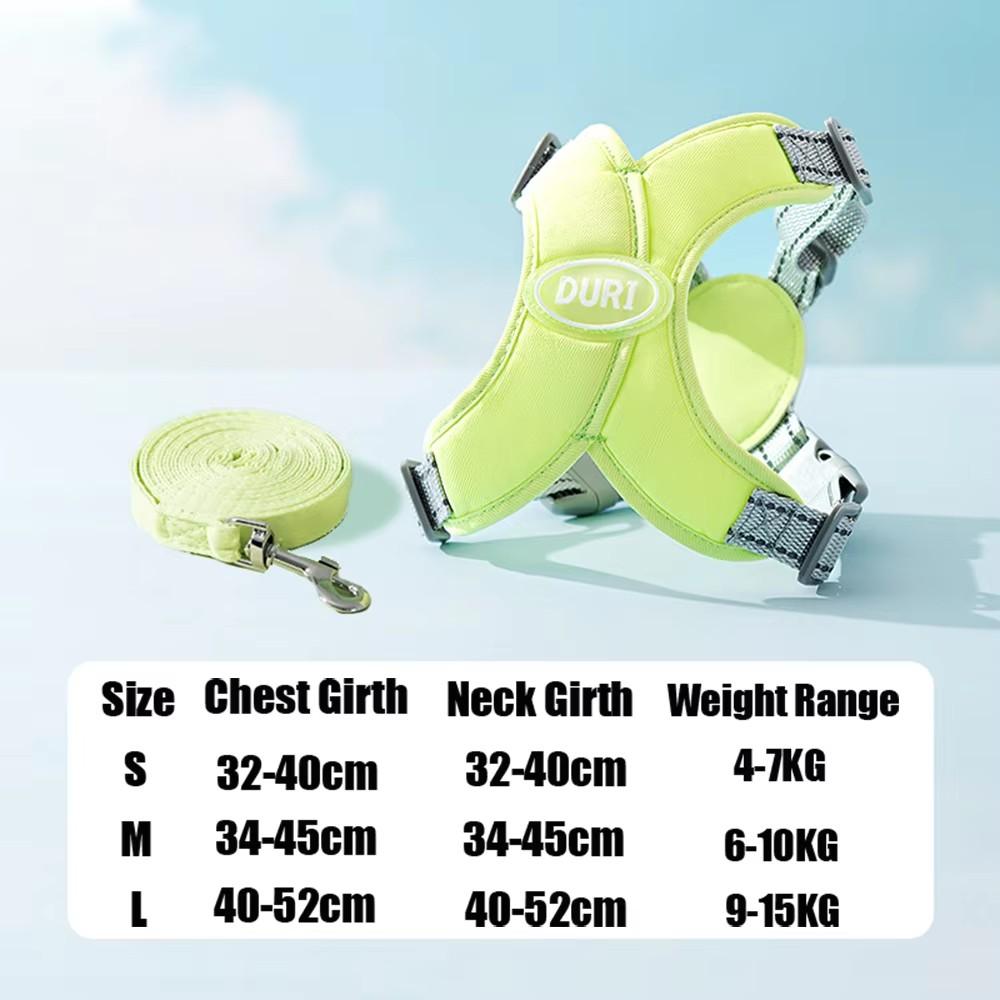 X Shaped Reflective Puppy Cat Harness Breathable Mesh Chest Straps Dog Harness Vest and Leash Set for Small Medium Dogs