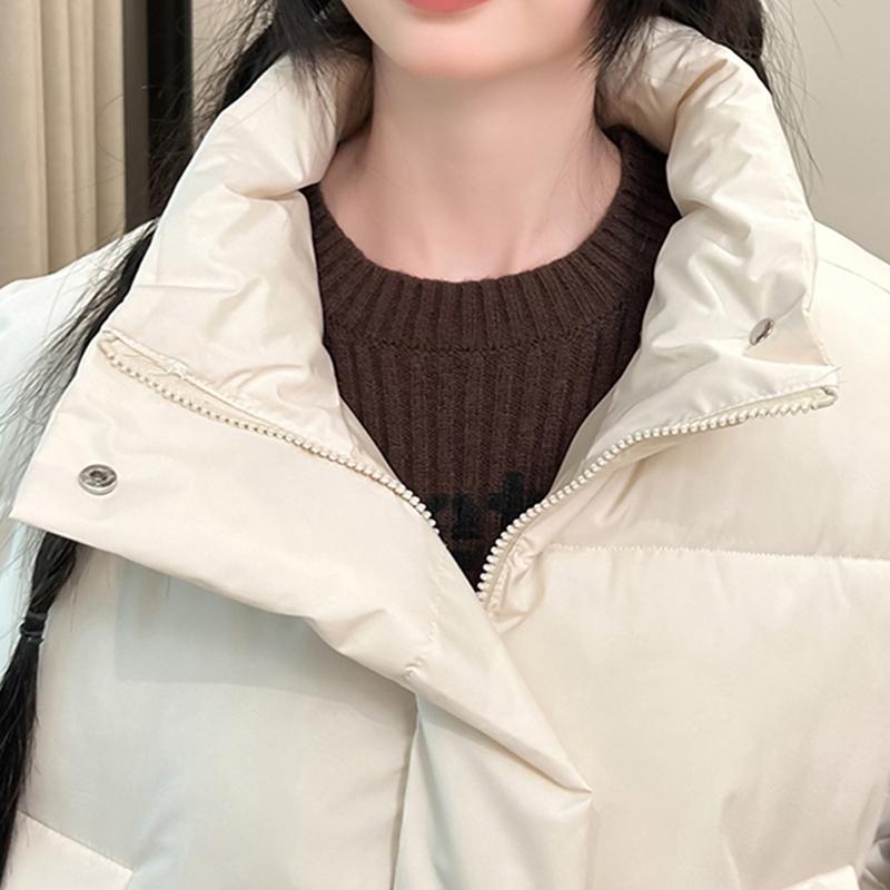 Fashion Winter Warm Sleeveless Vest Woman Outerwears Stand Collar Casual Thick Women's Jackets