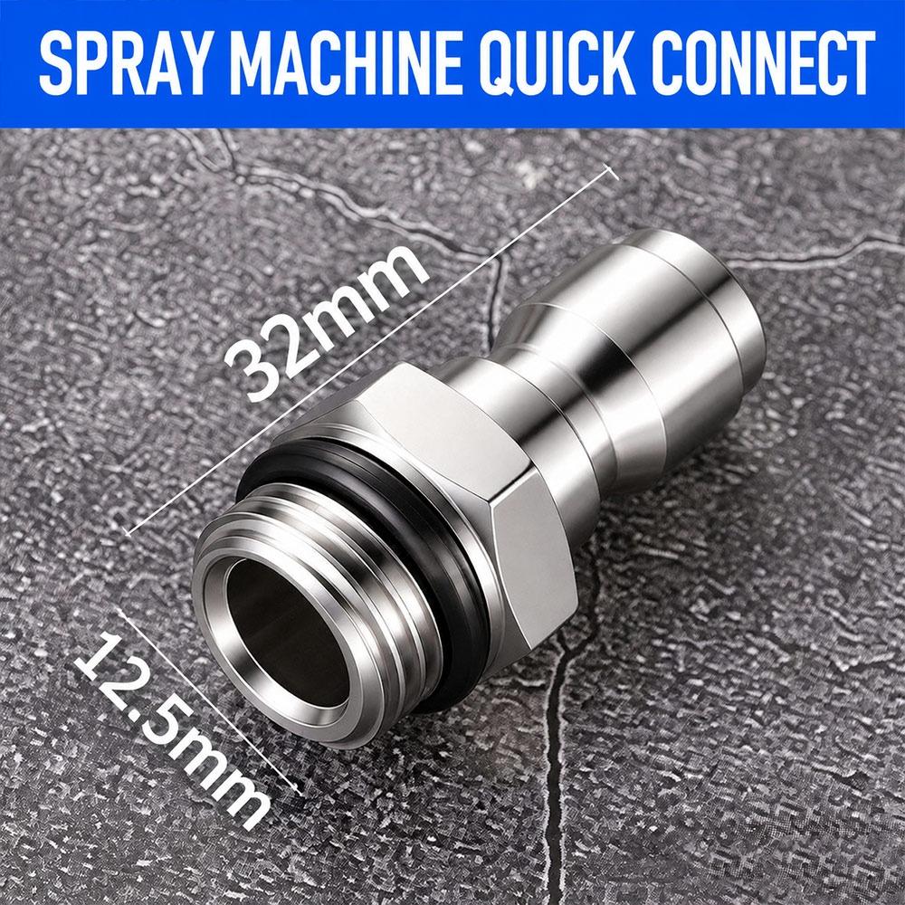 Thickened Quick Coupler 1/4inch Quick Connect Adapter New Spray Fitting for Paint Sprayer