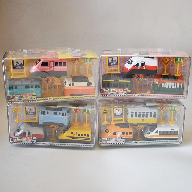 

Ручной литой набор моделей автомобилей и поездов с инерционным механизмом для детей