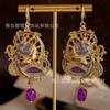 Vintage Niche Unique Earrings High-end European Antique Portrait